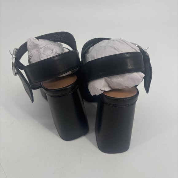 Journee Collection Women's Faux Leather Akeely Strappy Heels Black Size 6 NWB - Picture 5 of 8